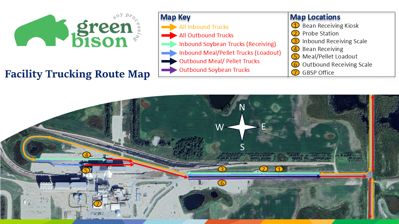 Facility Map - Green Bison Soybean Processing